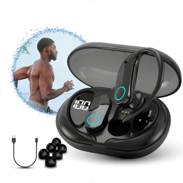 Fone De Ouvido Bluetooth 5.3 Tws Sem Fio Esportivo Compatível lp75