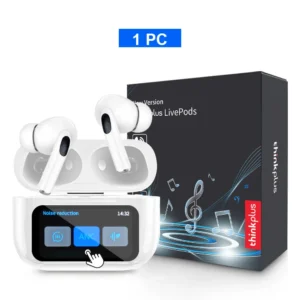 Fones de ouvido Bluetooth sem fio Thinkplus originais com redução de ruído ANC, microfone HD para chamadas, headset gamer com controle de tela sensível ao toque LED - Imagem 11