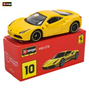 Ferrari SP3 458 599 ENZO F12 Modelo Pequeno Carro de Coleção Liga Modelo Brinquedo Presente Cena Decoração Clássico e Requintado Bburago1:64 - Imagem 8